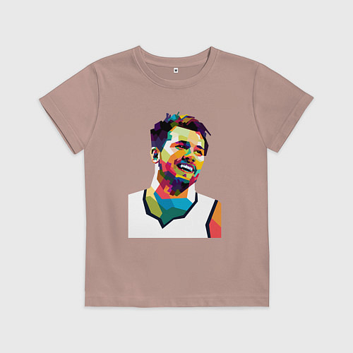 Детская футболка Luka smile / Пыльно-розовый – фото 1