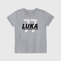 Футболка хлопковая детская 77 Luka, цвет: меланж