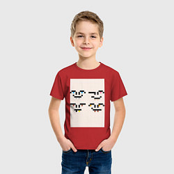 Футболка хлопковая детская Пиксилята, цвет: красный — фото 2