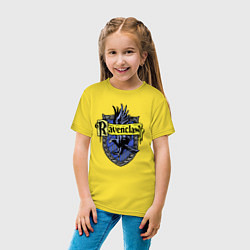 Футболка хлопковая детская Ravenclaw emblem, цвет: желтый — фото 2