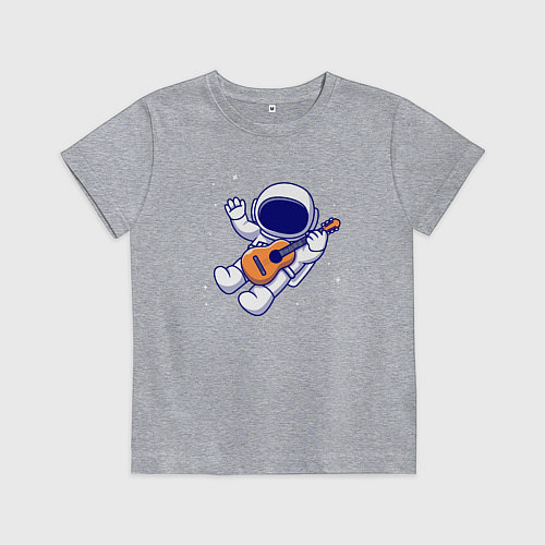 Детская футболка Космический гитарист / Меланж – фото 1