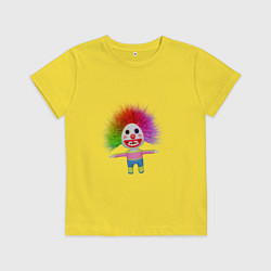 Детская футболка Клоун мультфильм разноцветный