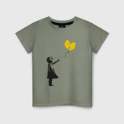 Футболка хлопковая детская Wu-Tang Banksy, цвет: авокадо