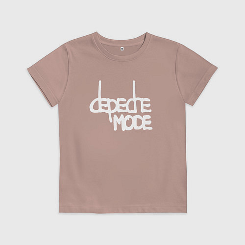 Детская футболка Depeche Mode - exciter logo / Пыльно-розовый – фото 1