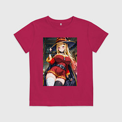 Футболка хлопковая детская Марин Китагава косплей Мегумин, цвет: маджента
