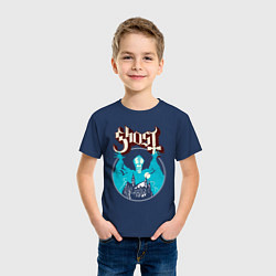 Футболка хлопковая детская Ghost - Opus Eponymous, цвет: тёмно-синий — фото 2