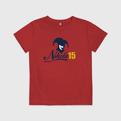 Футболка хлопковая детская Nikola 15, цвет: красный