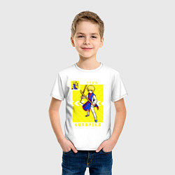 Футболка хлопковая детская Хантер Kurapika, цвет: белый — фото 2