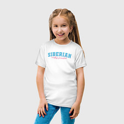 Футболка хлопковая детская Siberian endless freedom, цвет: белый — фото 2