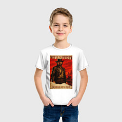 Футболка хлопковая детская Red dead redemtion постер, цвет: белый — фото 2