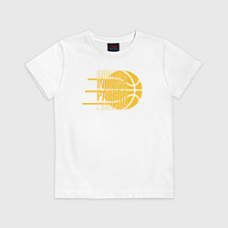 Футболка хлопковая детская Pacers play, цвет: белый