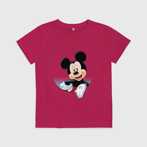 Детская футболка Микки маус- / Маджента – фото 1