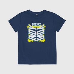 Футболка хлопковая детская Indy Pacers, цвет: тёмно-синий