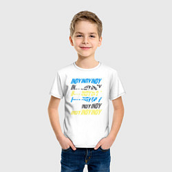 Футболка хлопковая детская Indy Pacers, цвет: белый — фото 2