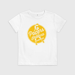 Футболка хлопковая детская Pacers basketball, цвет: белый