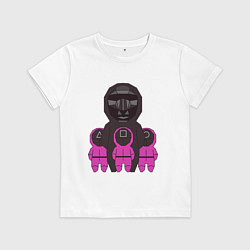 Детская футболка Персонажи сериала игра в кальмара