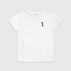 Футболка хлопковая детская Кобе Брайант номер 8, цвет: белый