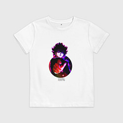 Футболка хлопковая детская Anime Mob Psycho 100 Shigeo, цвет: белый
