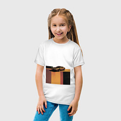 Футболка хлопковая детская Ретрофутуризм спорткар поп-арт 1970-е, цвет: белый — фото 2