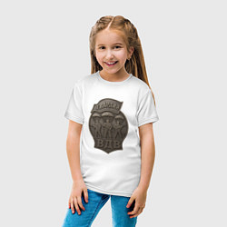 Футболка хлопковая детская Гвардия ВДВ, цвет: белый — фото 2