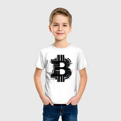Футболка хлопковая детская Urban биткоин, цвет: белый — фото 2