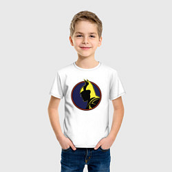 Футболка хлопковая детская Ночь Бэтмена, цвет: белый — фото 2