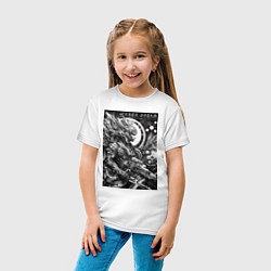 Футболка хлопковая детская Cyber dream - ai art fantasy, цвет: белый — фото 2
