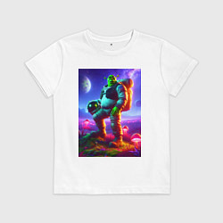 Детская футболка Космонавт Шрек на похожей планете