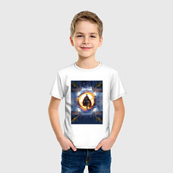 Футболка хлопковая детская Доктор Стрэндж, цвет: белый — фото 2