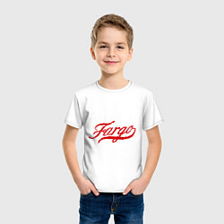 Футболка хлопковая детская Fargo, цвет: белый — фото 2