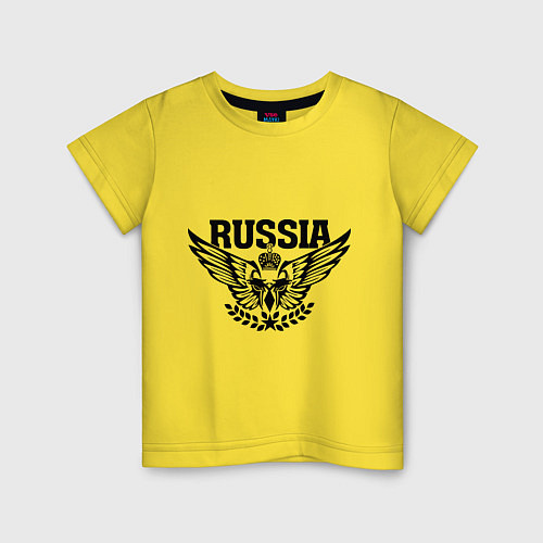 Детская футболка Russia: Empire Eagle / Желтый – фото 1