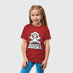Футболка хлопковая детская HC Anaheim Ducks, цвет: красный — фото 2