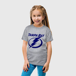 Футболка хлопковая детская HC Tampa Bay, цвет: меланж — фото 2