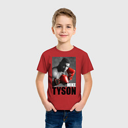 Футболка хлопковая детская Mike Tyson, цвет: красный — фото 2