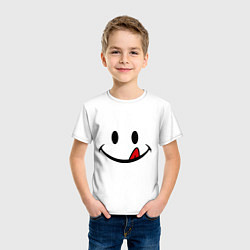 Футболка хлопковая детская Smile, цвет: белый — фото 2