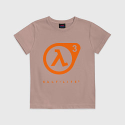 Футболка хлопковая детская Half-Life 3, цвет: пыльно-розовый