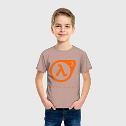 Футболка хлопковая детская Half-Life 3, цвет: пыльно-розовый — фото 2