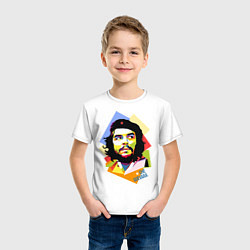 Футболка хлопковая детская Che Guevara Art, цвет: белый — фото 2