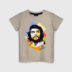 Футболка хлопковая детская Che Guevara Art, цвет: миндальный