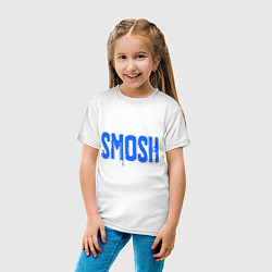 Футболка хлопковая детская Smosh, цвет: белый — фото 2