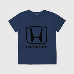 Футболка хлопковая детская Honda logo, цвет: тёмно-синий