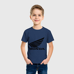 Футболка хлопковая детская Honda Motor, цвет: тёмно-синий — фото 2