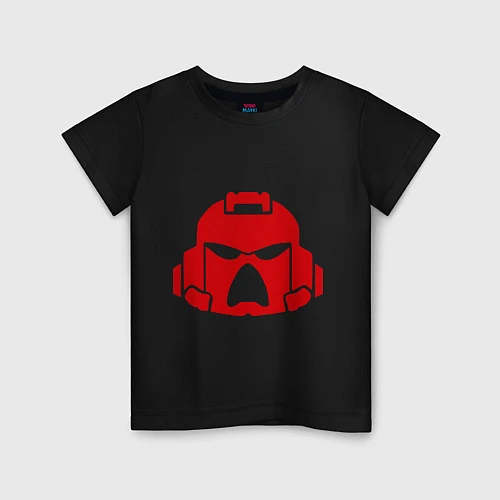Детская футболка Шлем Космодесанта / Черный – фото 1