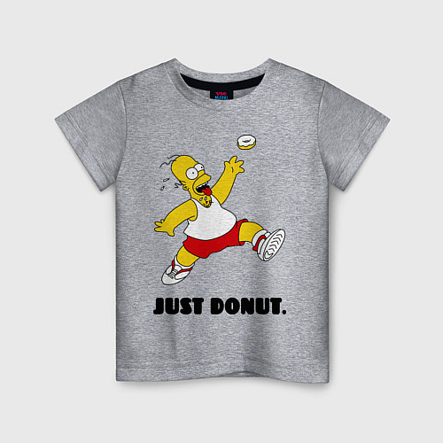 Детская футболка Just Donut / Меланж – фото 1