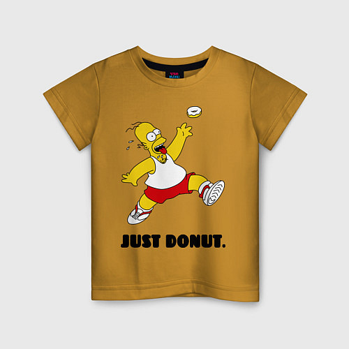 Детская футболка Just Donut / Горчичный – фото 1