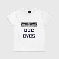 Футболка хлопковая детская Doc Eyes, цвет: белый