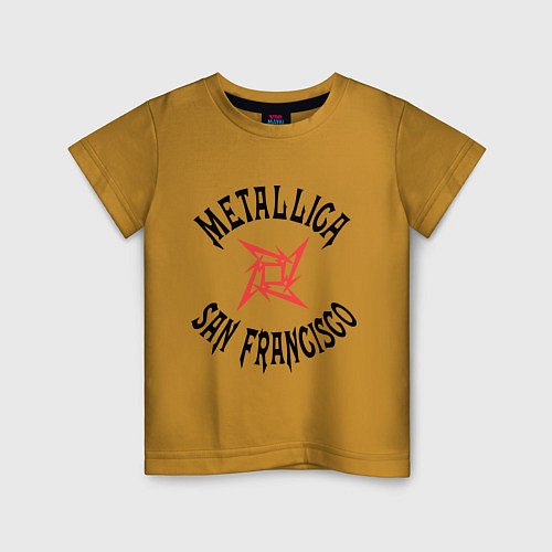 Детская футболка Metallica: San Francisco / Горчичный – фото 1