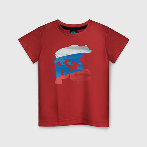 Детская футболка Российская Федерация / Красный – фото 1