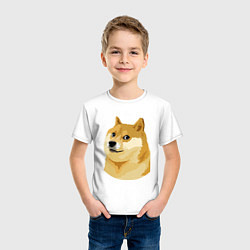 Футболка хлопковая детская Doge, цвет: белый — фото 2