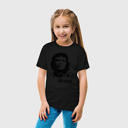 Футболка хлопковая детская Эрнесто Че Гевара, цвет: черный — фото 2